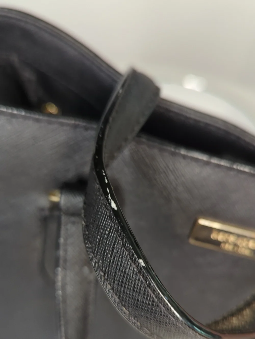 Kate Spade Black Saffiano Leather Satchel